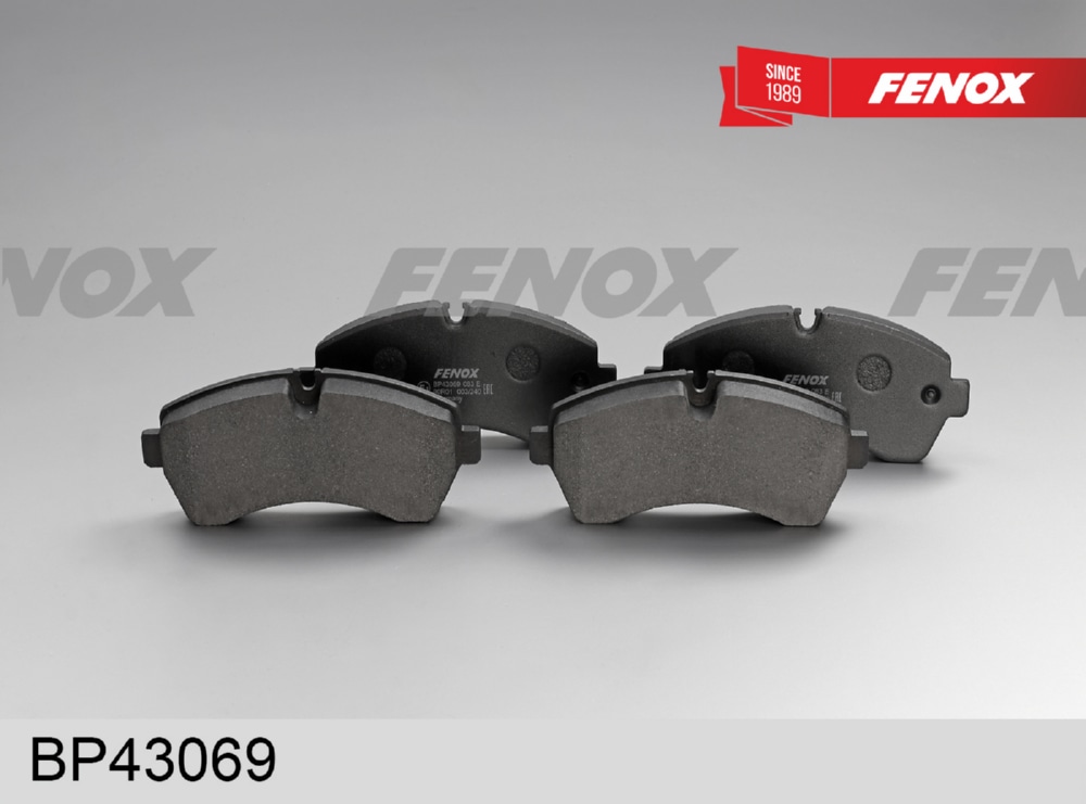 FENOX BP43069 Колодки тормозные MERCEDES-BENZ SPRINTER 06>/CRAFTER (5т) 06> передние