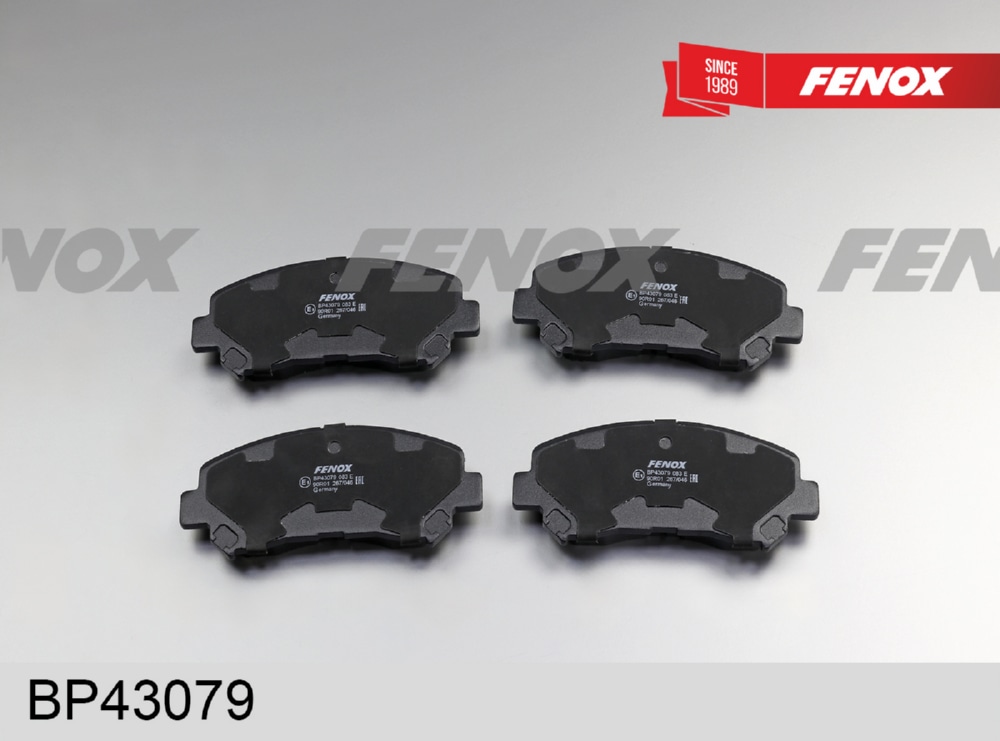 FENOX BP43079 Колодки тормозные NISSAN QASHQAI 1.6/2.0 07-/X-TRAIL 07- передние