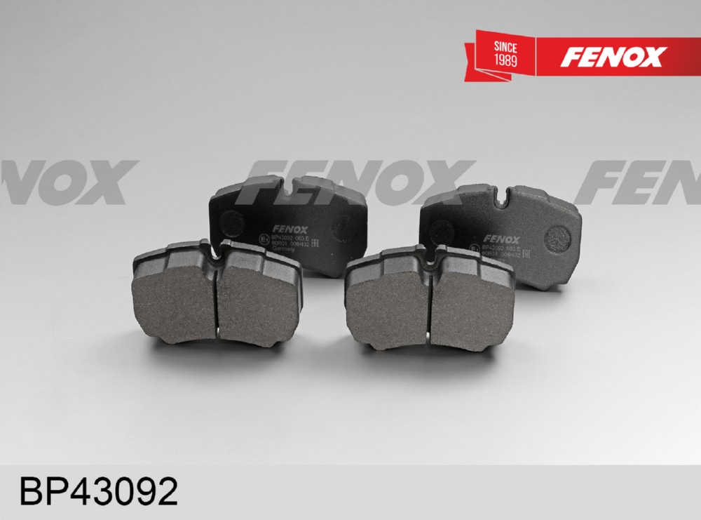 FENOX BP43092 Колодки тормозные FORD TRANSIT 06-/IVECO DAILY 01- задние