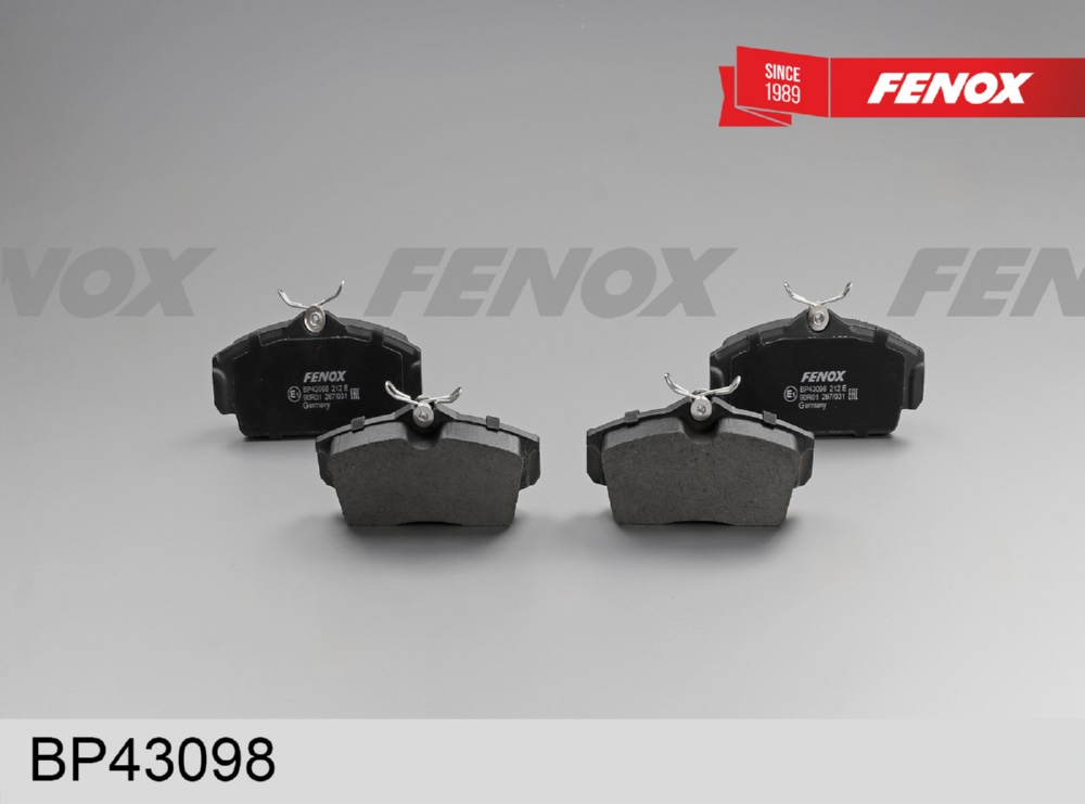 FENOX BP43098 Колодки тормозные дисковые Nissan Almera II (N16) 00-, Primera 96-01