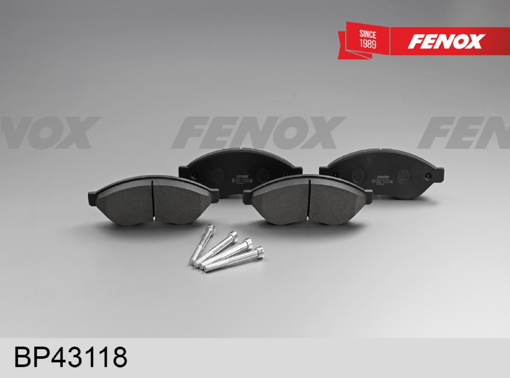 FENOX BP43118 Колодки тормозные CITROEN JUMPER/FIAT DUCATO/PEUGEOT BOXER R15 06- передние