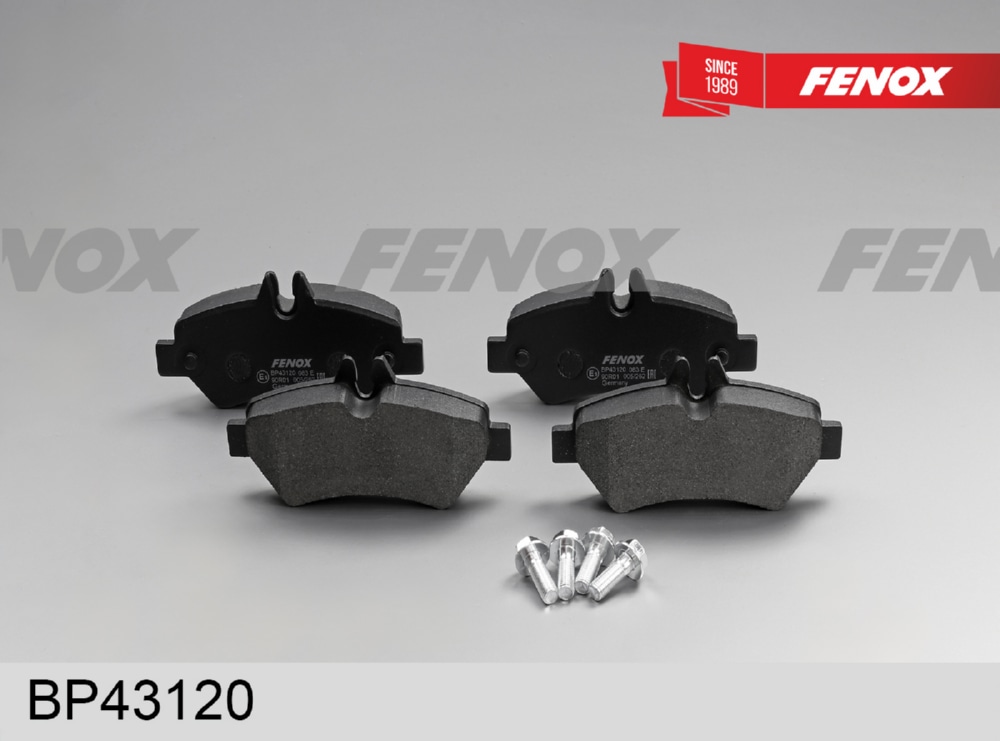 FENOX BP43120 Колодки тормозные MERCEDES SPRINTER 209-524 06-/VW CRAFTER 30-35/30-50 06- задн.