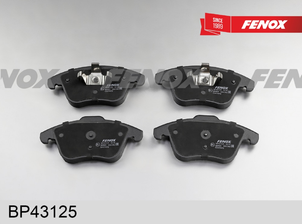 FENOX BP43125 Колодки тормозные дисковые | перед прав/лев |