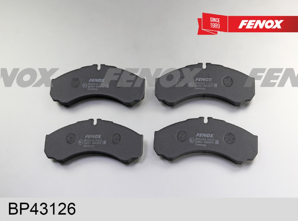 FENOX BP43126 Колодки торм.пер.