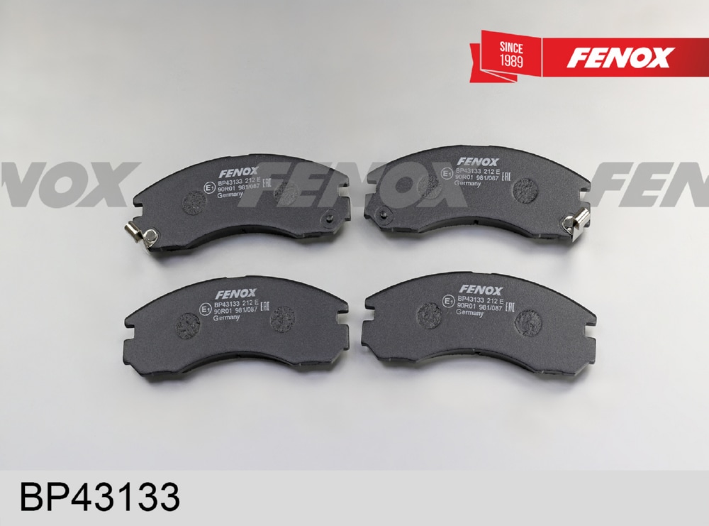 FENOX BP43133 Колодки тормозные дисковые | перед прав/лев |