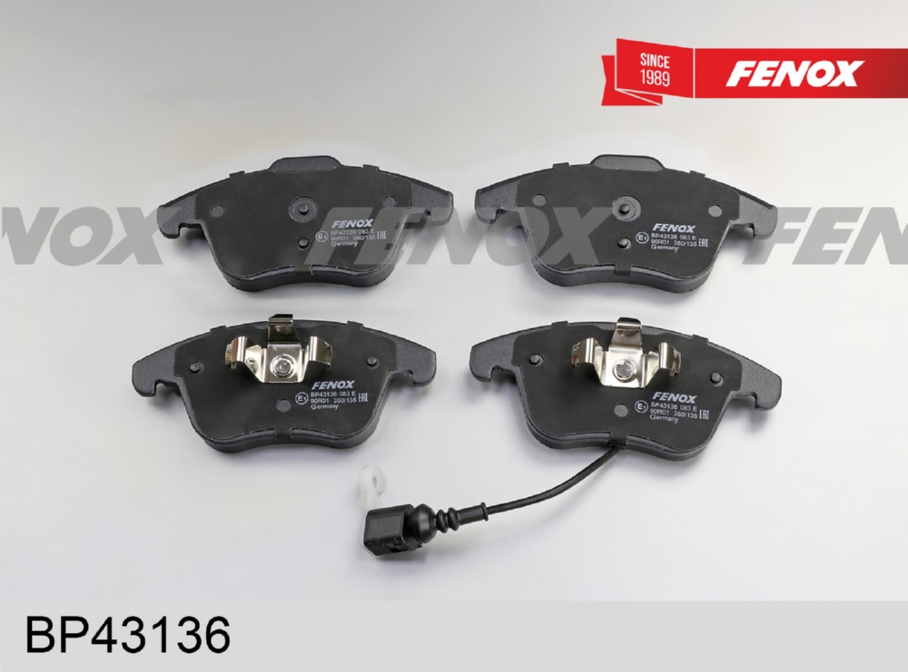 FENOX BP43136 Колодки тормозные дисковые Audi Q3 11-, Seat Alhambra 10-, VW Sharan 10-, Tiguan 07-