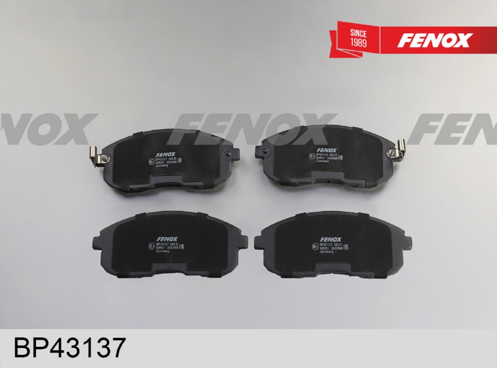 FENOX BP43137 Колодки тормозные дисковые Nissan Juke 10-, Teana 03-, Tiida 04-