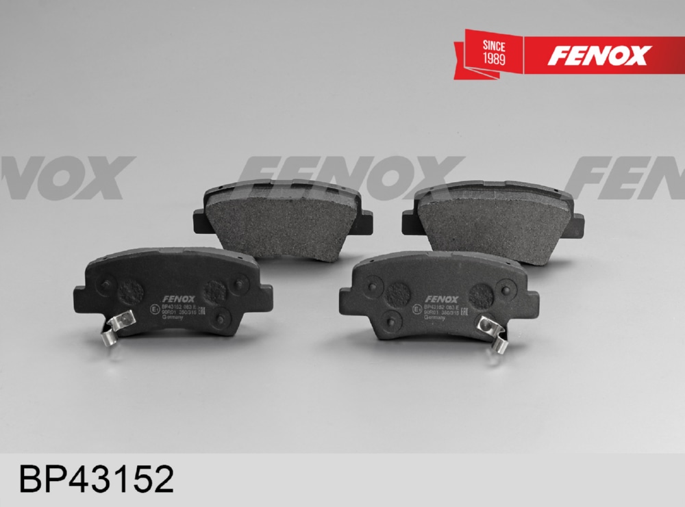 FENOX BP43152 Колодки тормозные дисковые | зад прав/лев |