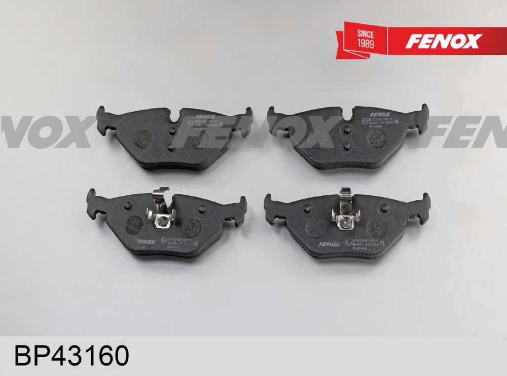 FENOX BP43160 Колодки тормозные дисковые | зад прав/лев |