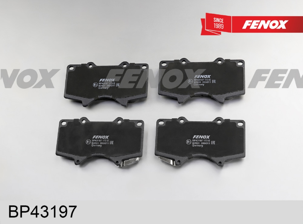 FENOX BP43197 Колодки тормозные дисковые Mitsubishi Pajero IV-V, Toyota 4Runner III, Land Cruiser, Fortuner, Land