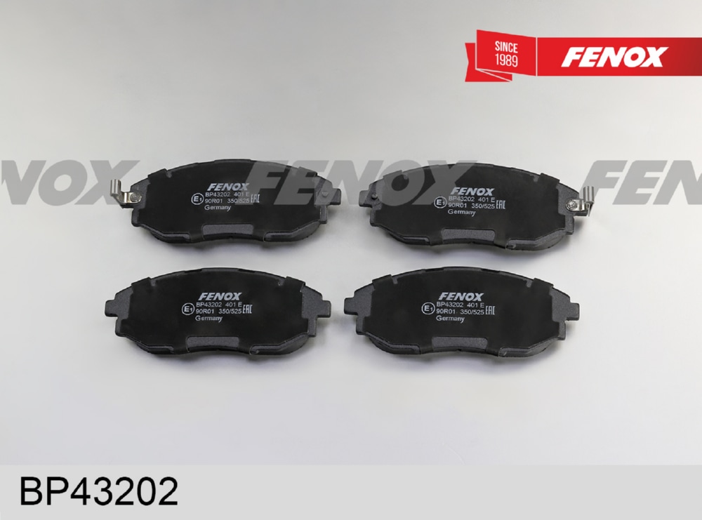 FENOX BP43202 Колодки тормозные дисковые | перед прав/лев |