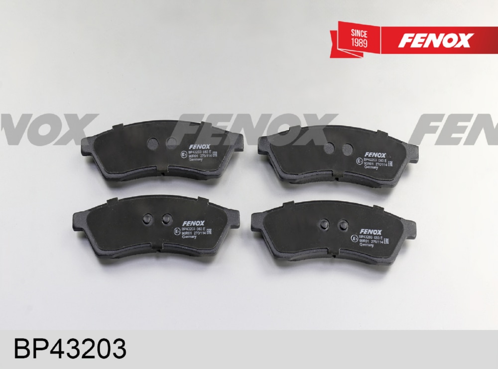 FENOX BP43203 Колодки тормозные дисковые | зад прав/лев |