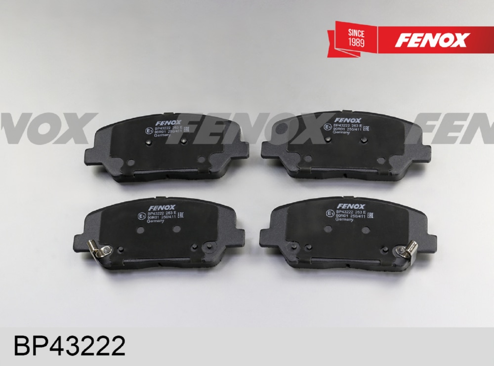 FENOX BP43222 Колодки тормозные дисковые | перед прав/лев |