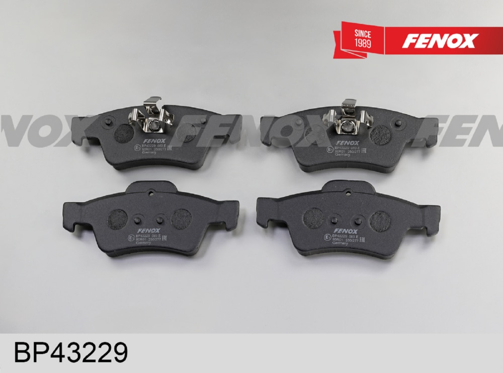 FENOX BP43229 Колодки тормозные дисковые | зад прав/лев |