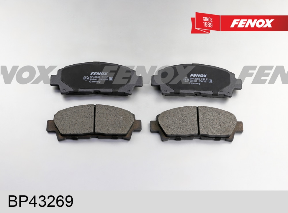 FENOX BP43269 Колодки тормозные дисковые | перед прав/лев |