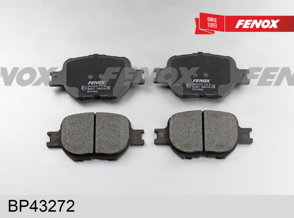 FENOX BP43272 Колодки тормозные дисковые Toyota Corolla, Corolla Verso 02-, Agila B 12-
