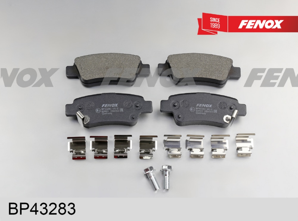 FENOX BP43283 Колодки тормозные дисковые | зад прав/лев |