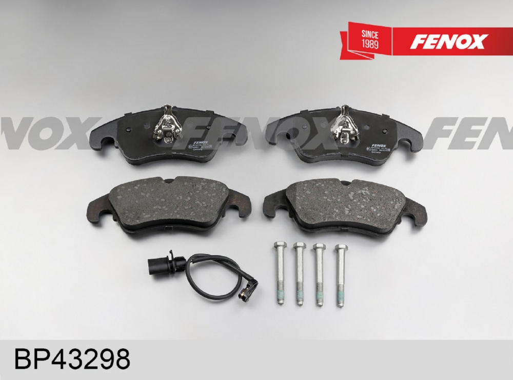 FENOX BP43298 Колодки тормозные дисковые Audi A4 08-