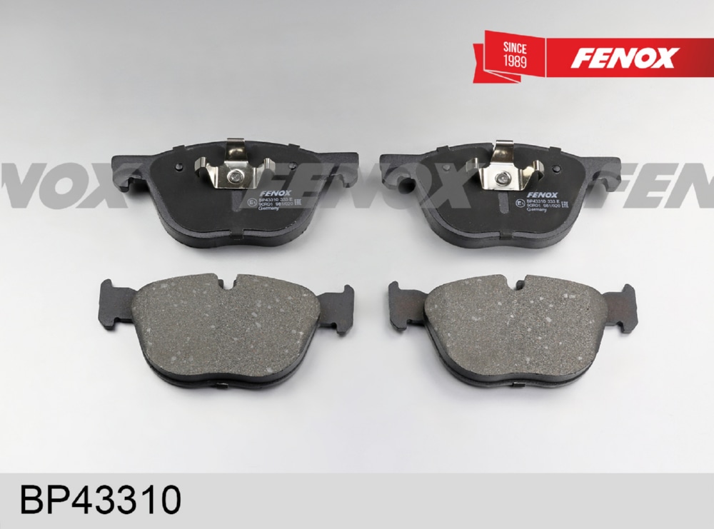 FENOX BP43310 Колодки тормозные дисковые | перед прав/лев |