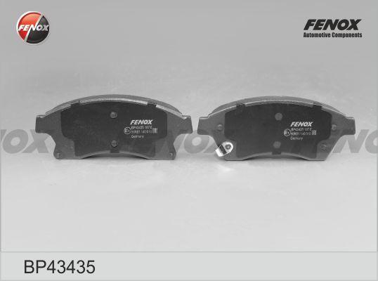 FENOX BP43435 Колодки тормозные дисковые Opel Astra, Chevrolet Cruze 09-