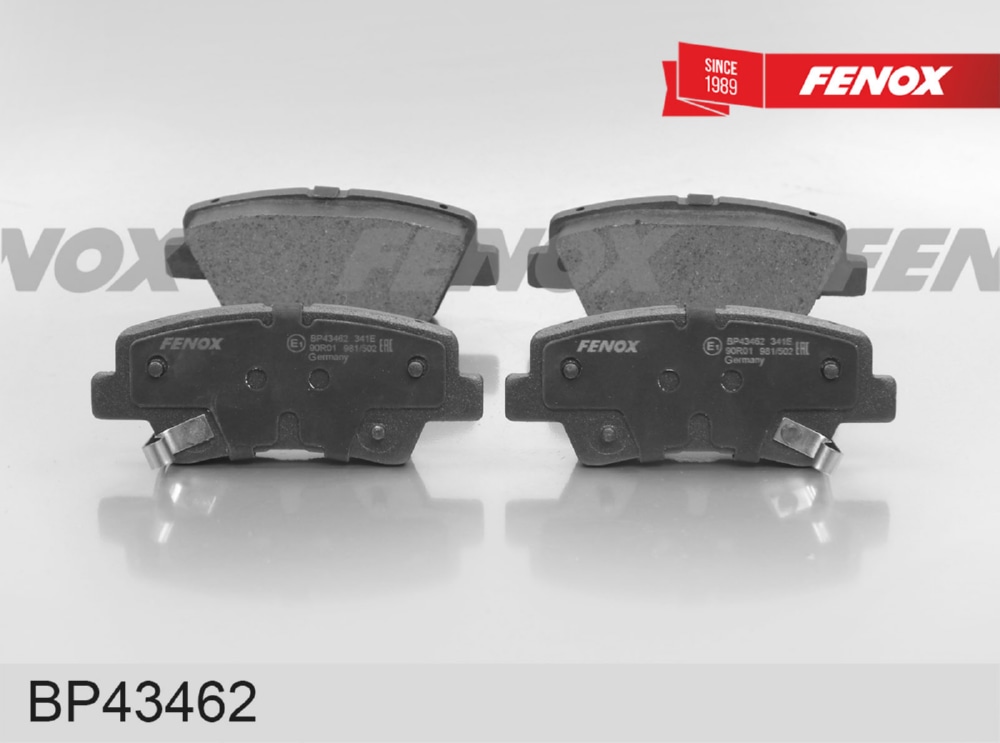 FENOX BP43462 Колодки тормозные дисковые | зад |