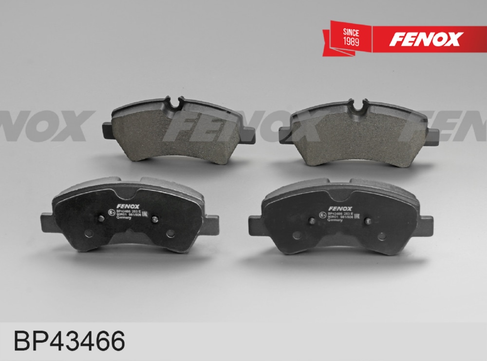 FENOX BP43466 Колодки тормозные дисковые | зад |