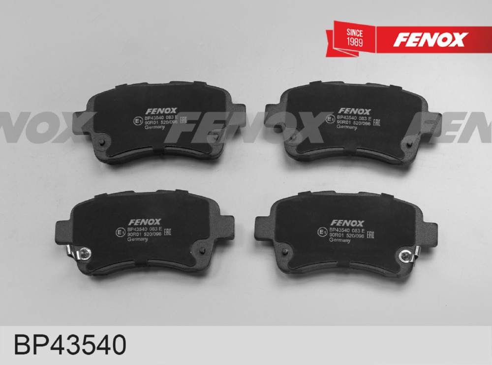 FENOX BP43540 Колодки тормозные SUZUKI LIANA 02> передние