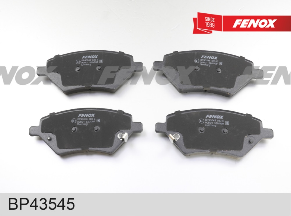 FENOX BP43545 КОЛОДКИ ТОРМОЗНЫЕ ДИСКОВЫЕ 148,1*62,9*17,4, передние Chery Tiggo 4 (Т17, T19) 17-, Tiggo 8 20-, 8 Pr