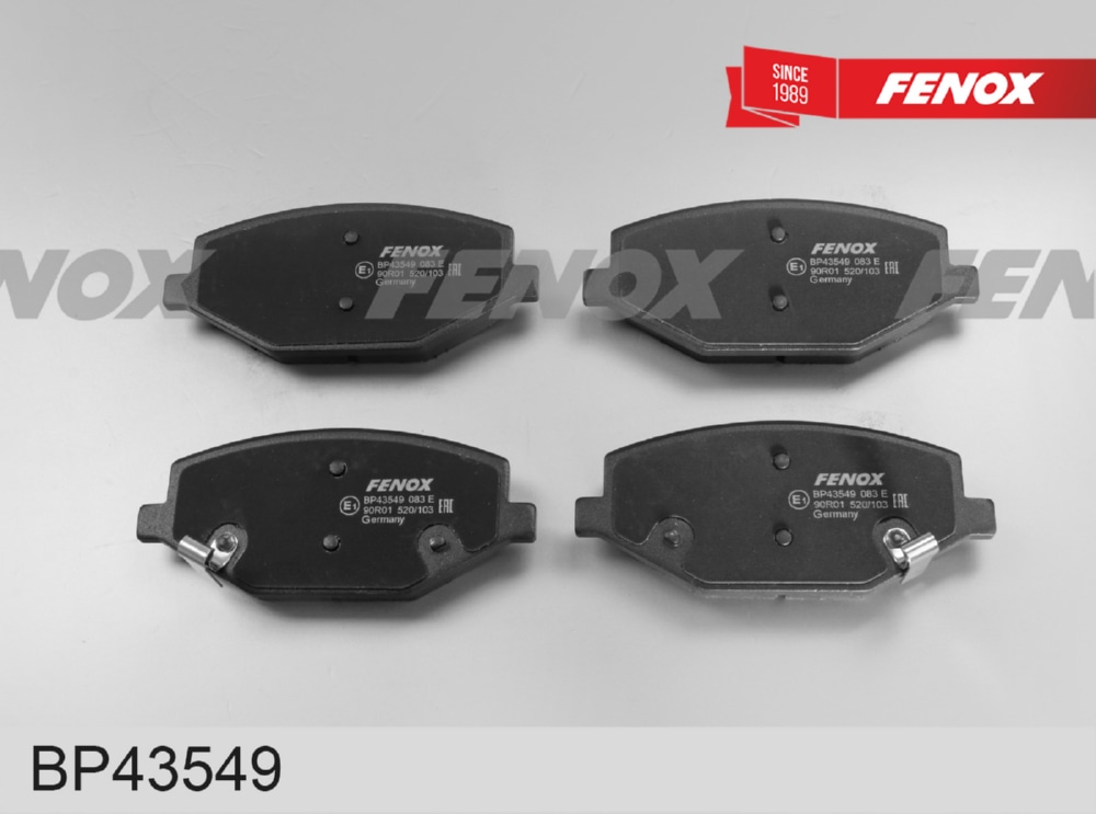 FENOX BP43549 Колодки тормозные GEELY COOLRAY 18- передние