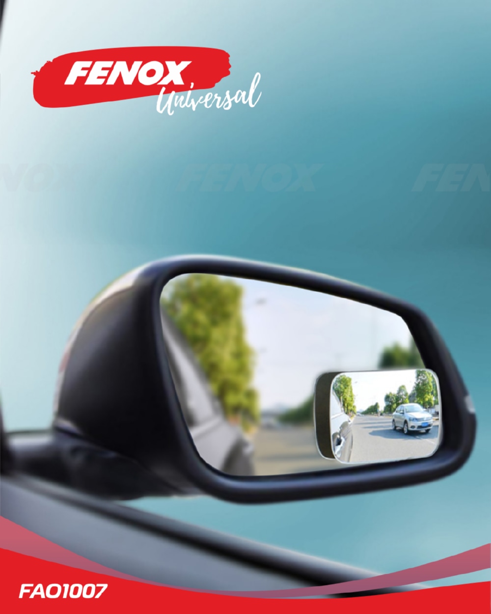 FENOX FAO1007 Зеркало мертвой зоны 2шт 4.5*6.4см прямоугольное