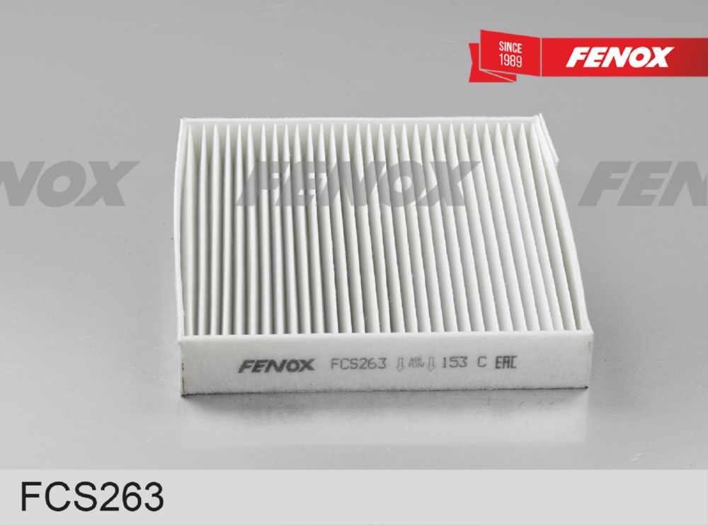FENOX FCS263 САЛОННЫЙ ФИЛЬТР 190*207*30 мм Geely GS 16-