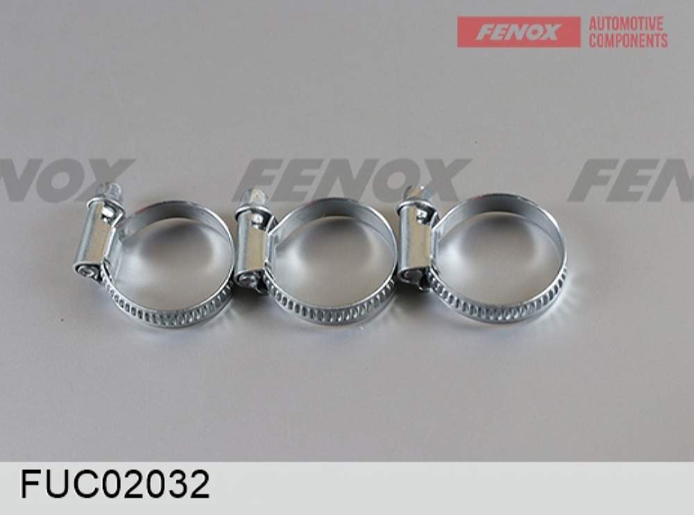 FENOX FUC02032 Хомут червячный 20-32-х оцинкованный