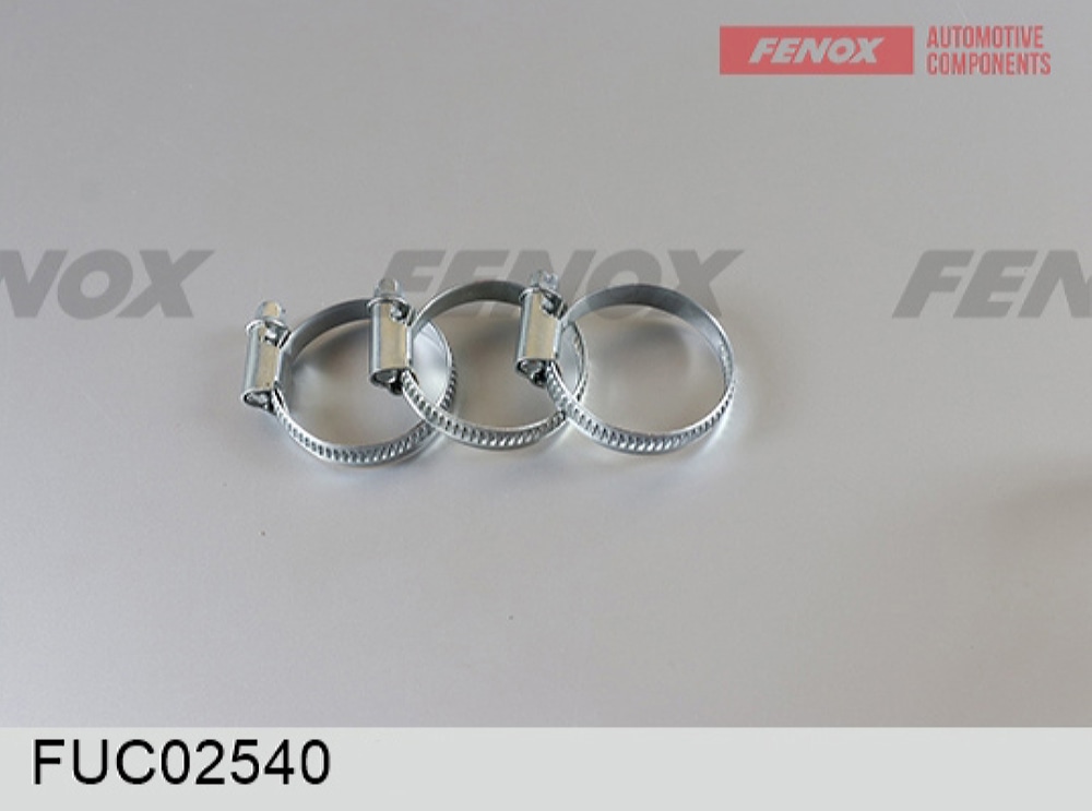 FENOX FUC02540 Хомут червячный 25-40-х, ширина 9мм