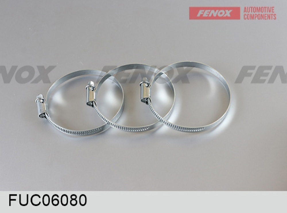 FENOX FUC06080 Хомут Червячный 60-80-х, ширина 9мм FUC06080