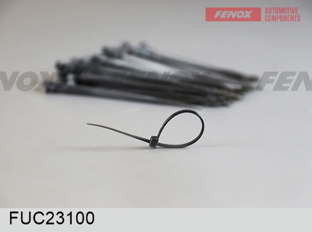 FENOX FUC23100 Хомут пластиковый (Стяжка) 3*100 мм 100 штук, Черный