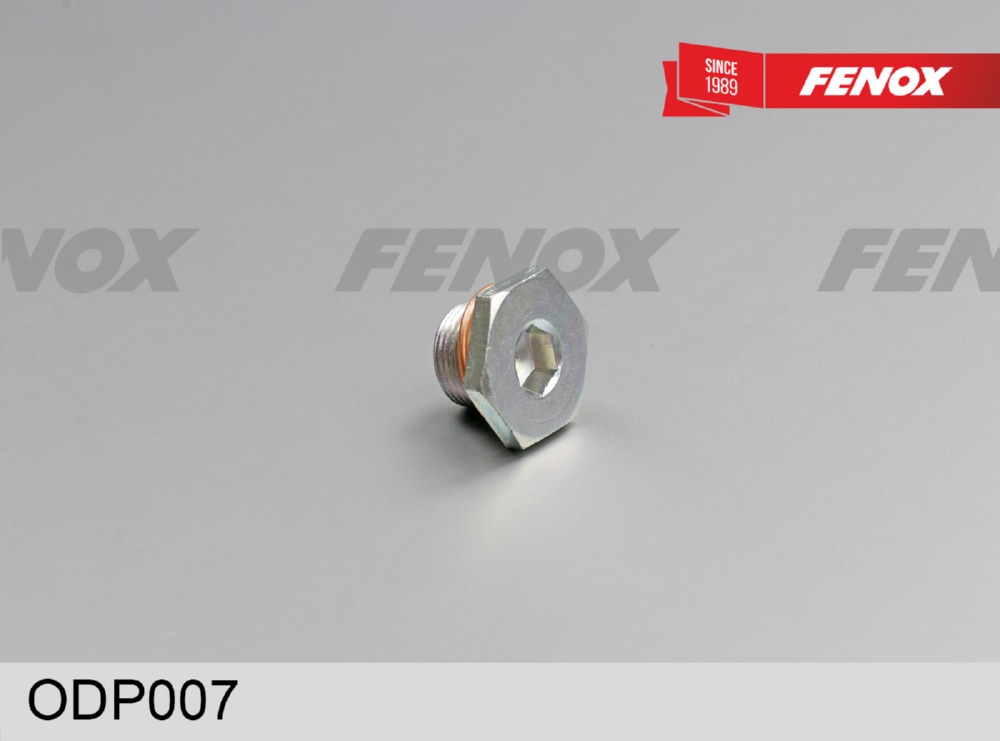 FENOX ODP007 МАСЛОСЛИВНОЙ БОЛТ В ПОДДОН L16*M14*1.25 мм Ford  Peugeot  Citroen