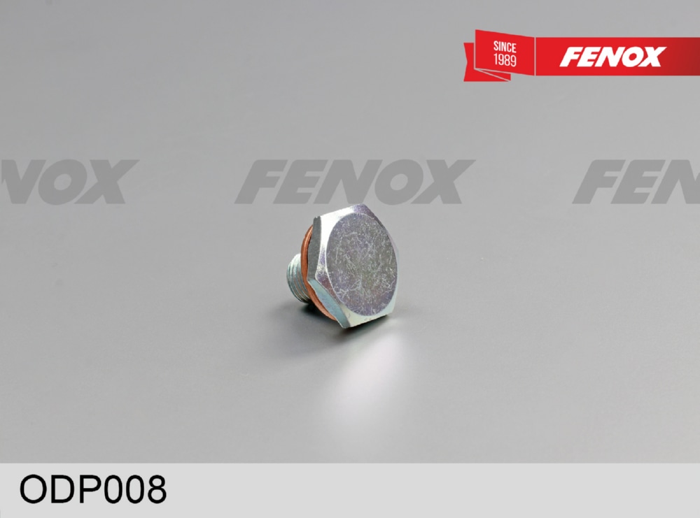 FENOX ODP008 МАСЛОСЛИВНОЙ БОЛТ В ПОДДОН L18*M10 *1.25 мм Ford  Citroen  Peugeot