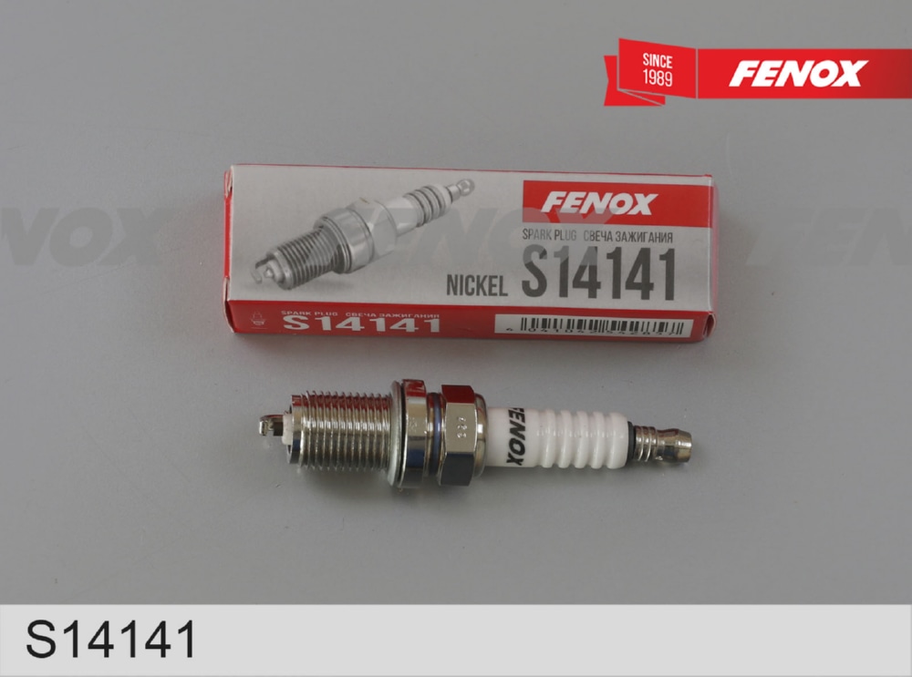 FENOX S14141 СВЕЧИ ЗАЖИГАНИЯ Nickel , зазор 0.9 мм, 1 электрод Renault Duster 10-, Logan I