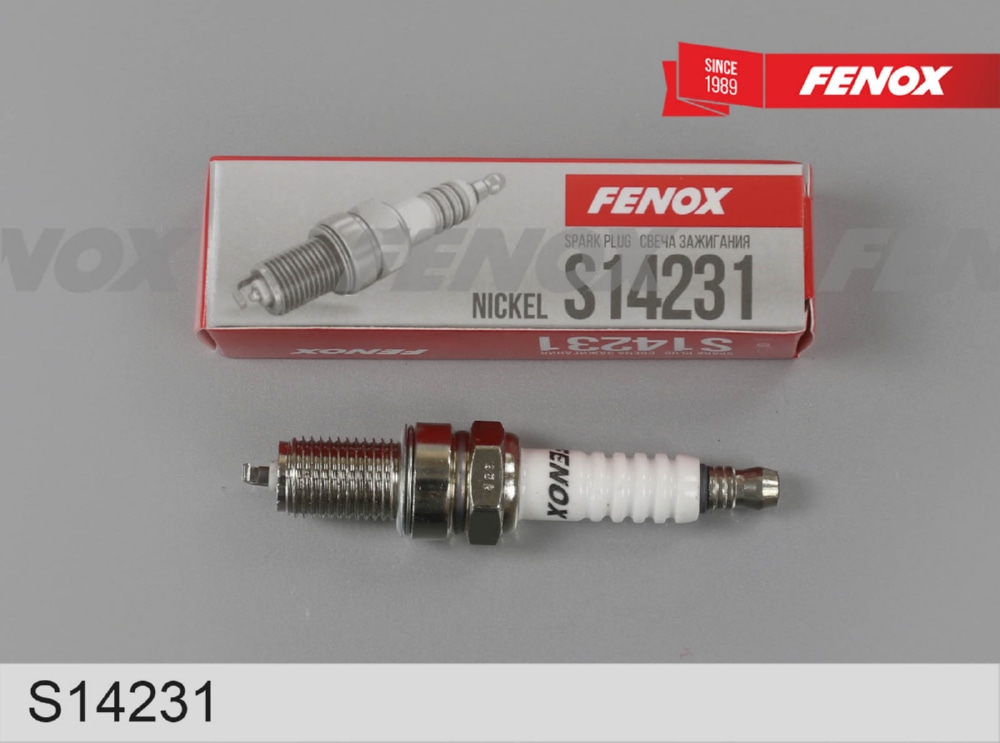 FENOX S14231 Свеча зажигания. Зазор 1,0мм, 1 электрод Nickel
