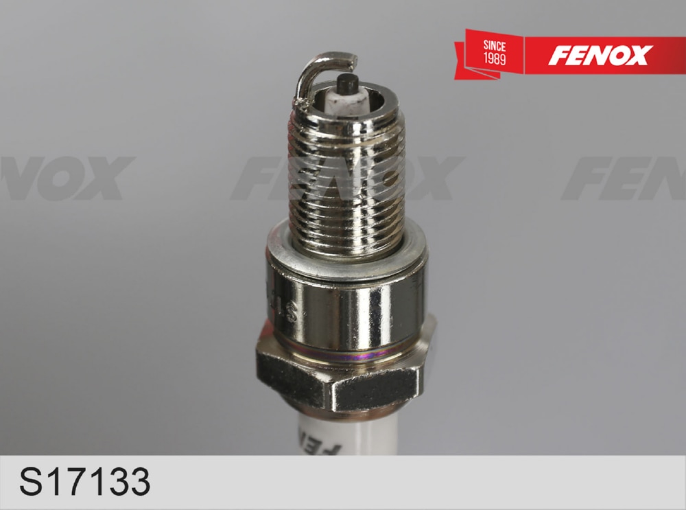 FENOX S17133 Свеча зажигания. Зазор 0,8мм, 1 электрод Nickel LADA 2108-099/2113-15