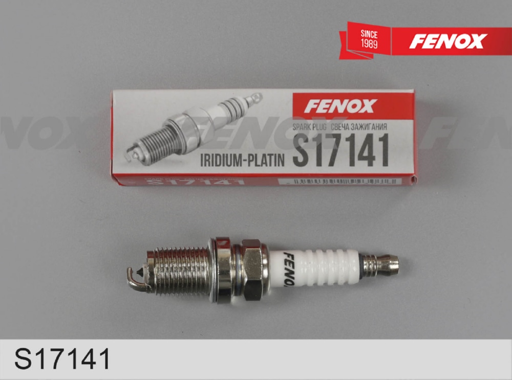 FENOX S17141 Свеча зажигания. Зазор 1,0мм, 1 электрод Iridium-Platin