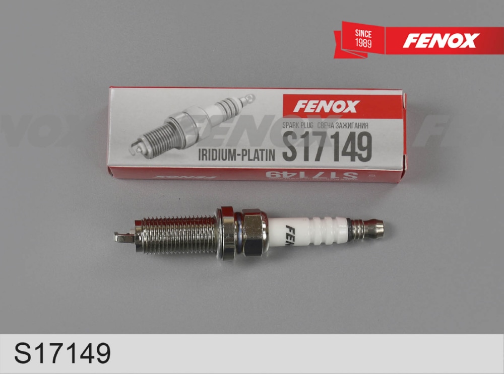 FENOX S17149 Свеча зажигания. Зазор 1,1мм, 1 электрод Iridium-Platin