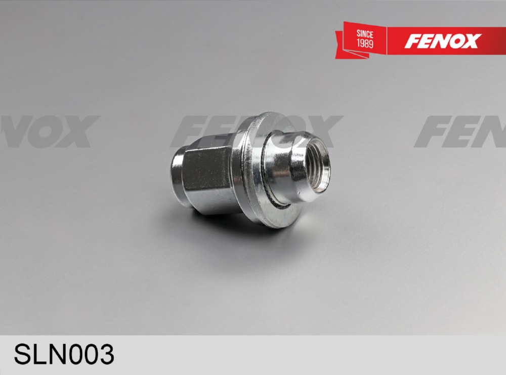 FENOX SLN003 КОЛЕСНАЯ ГАЙКА M14x1.5/S22/H46.3 - хром, сталь