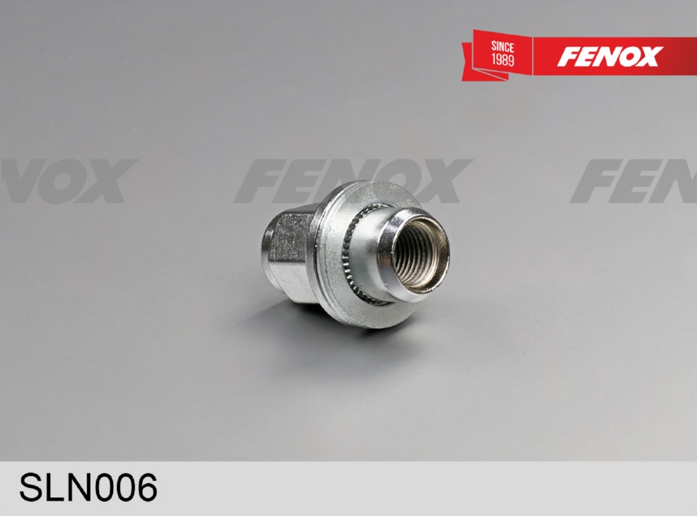 FENOX SLN006 КОЛЕСНАЯ ГАЙКА M14x1.5/S21/H42.5 - хром, сталь