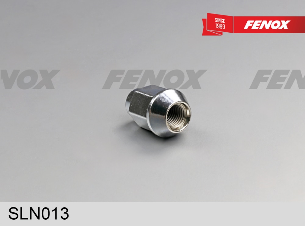 FENOX SLN013 КОЛЕСНАЯ ГАЙКА M12x1.5/S19/H35.2 - хром, сталь