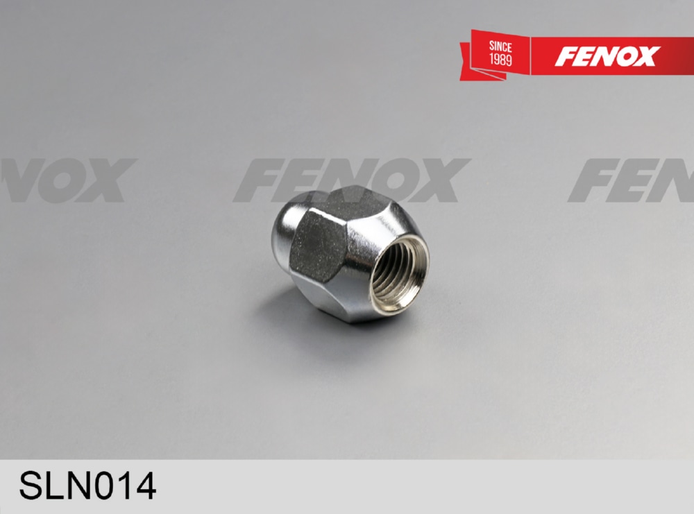 FENOX SLN014 КОЛЕСНАЯ ГАЙКА M12x1.5/S21/H31.6 - хром, сталь
