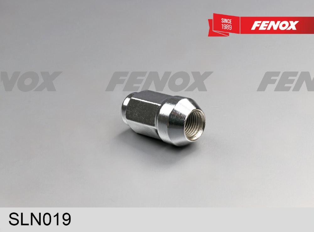 FENOX SLN019 КОЛЕСНАЯ ГАЙКА G1/2*S19/H41 - хром, сталь