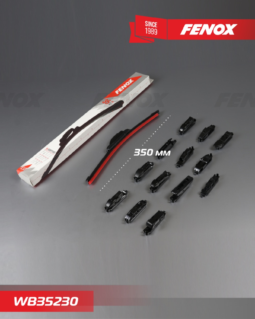 FENOX WB35230 Щётка с/о 350мм 14   Бескаркасная. Крепление: 14 в 1