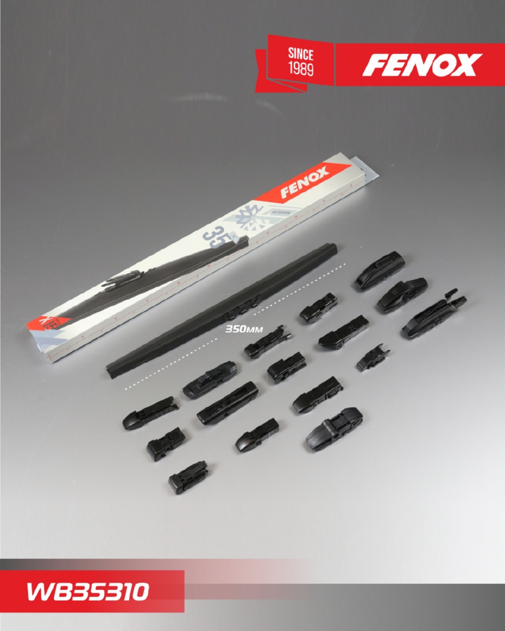 FENOX WB35310 Щётка с/о 350мм 14   Зимняя. Крепление: 15 в 1