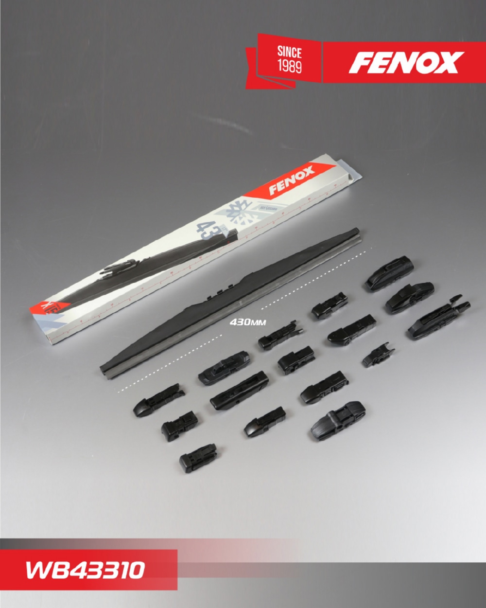 FENOX WB43310 Щётка с/о 430мм 17   Зимняя. Крепление: 15 в 1